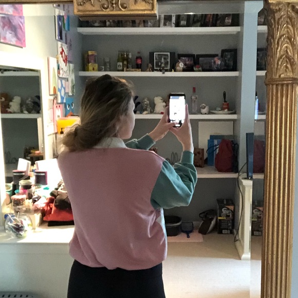 Alfred Dunner Color Block Patterned Crew - Picture 3 of 4